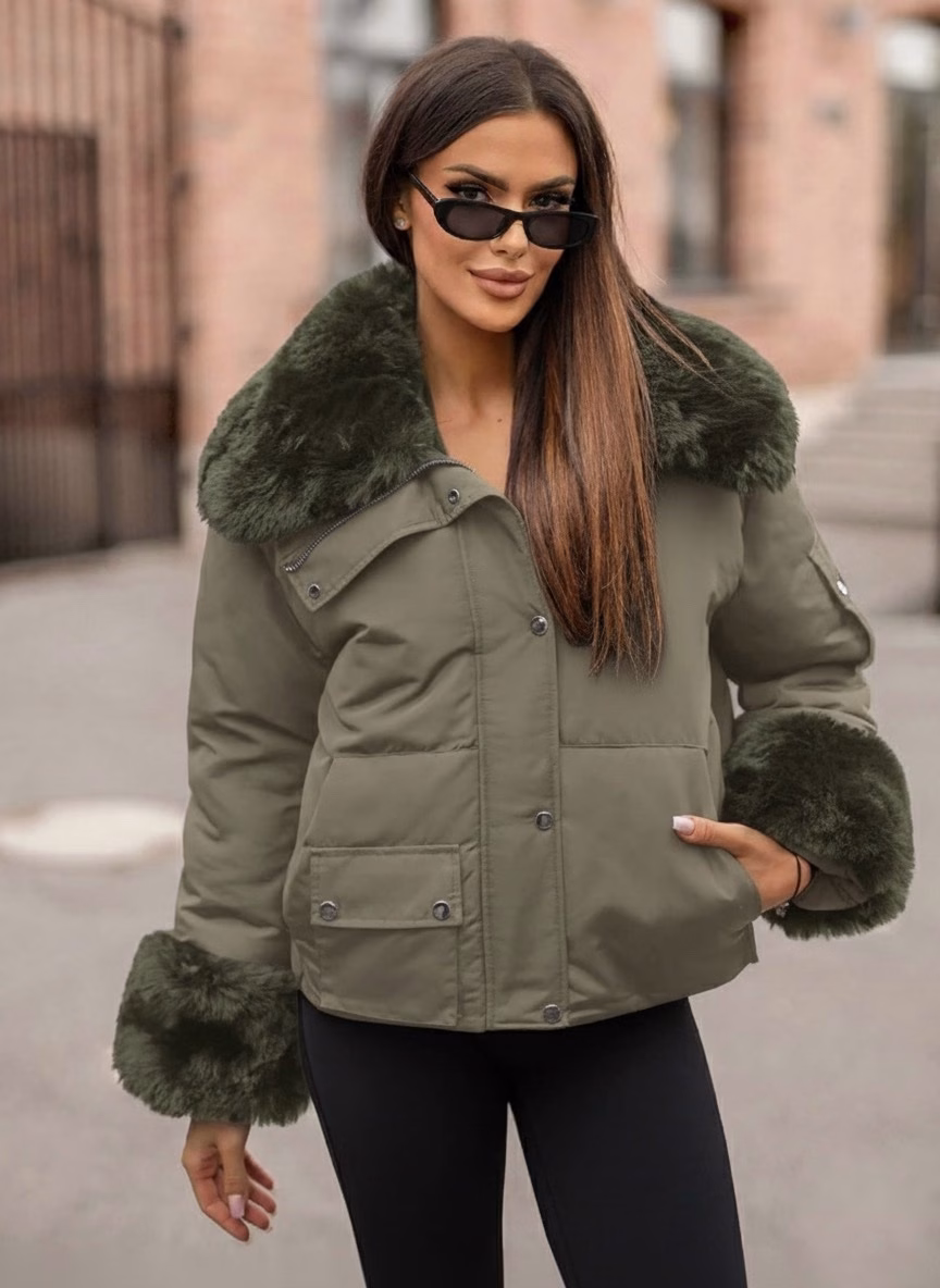 8adadd01-b276-4bcd-9bb7-ee42a911d811-2 Дамско зимно яке с пух - Image 1