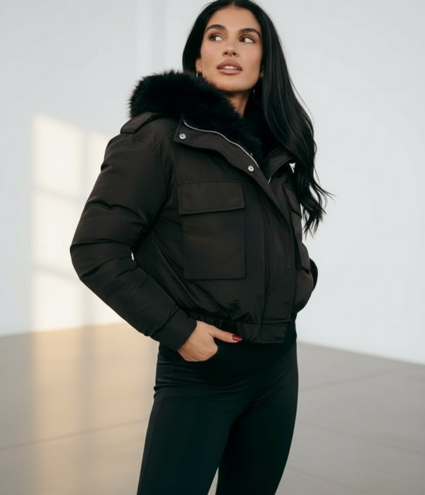 Къса дамска дънкова рокля в тъмносин цвят с преден метален цип от Next Level