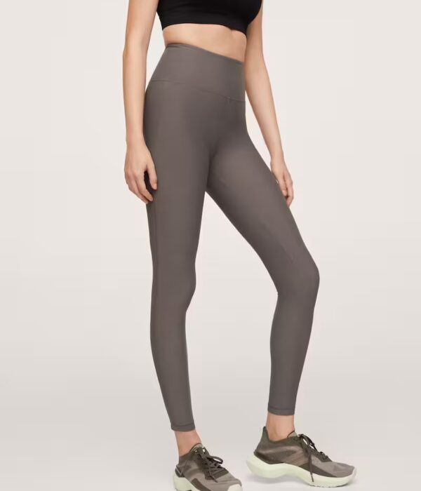 Дамски спортен клин в сив меланж с висока талия и стягащ ефект от Next Level